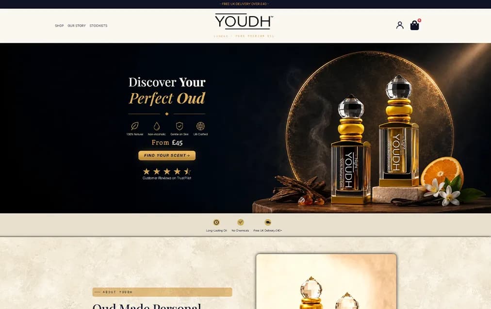 Youdh website redesign