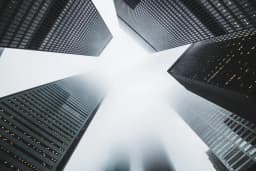Law firm office towers viewed from street level
