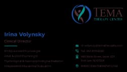 TEMA Therapy business card design 2