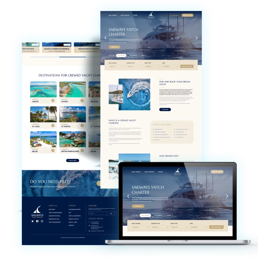 Sail Ways — portfolio screenshot